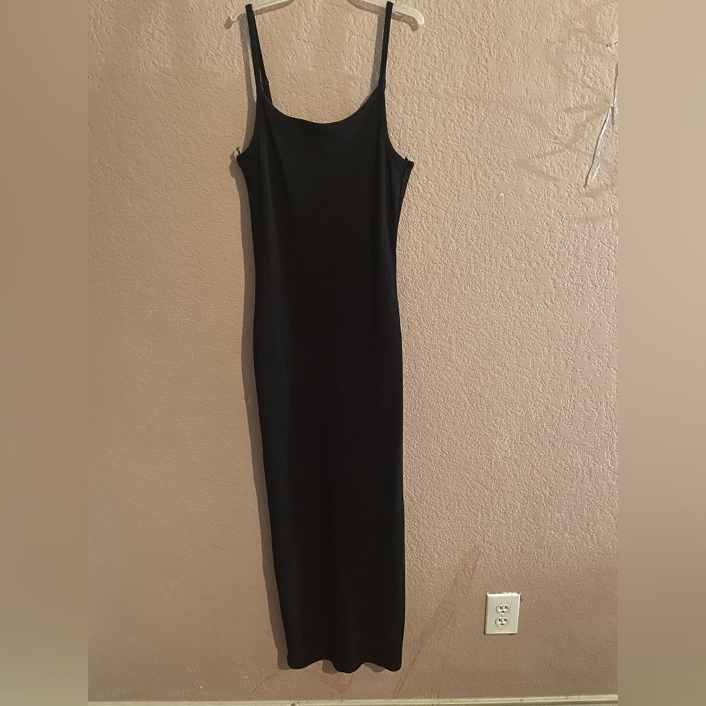 Black tight fitting dress